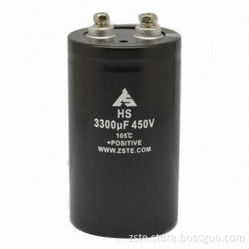 Aluminum Electrolytic Capacitor, Screw Type, Long Lifespan, Wide Temperature, High-ripple Current